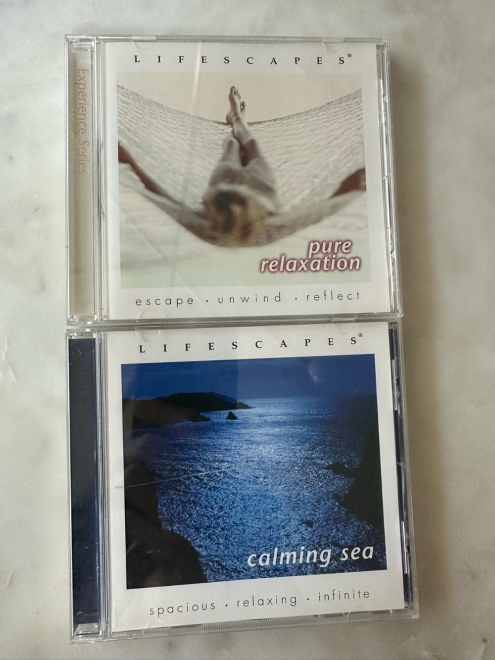 Pure Relaxation / Lifescapes CD Duo - Blue & Cream Covers